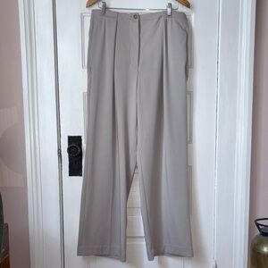 FREE PEOPLE WIDE LEG PLEATED TROUSER PANTS